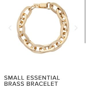 Jennifer Fisher brass chain bracelet.
